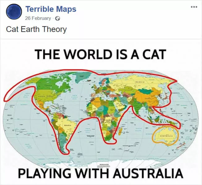 Hilariously inaccurate maps you wont find in textbooks