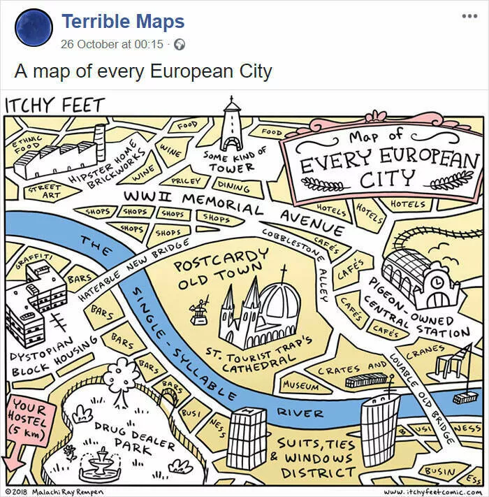 Hilariously inaccurate maps you wont find in textbooks - #6 