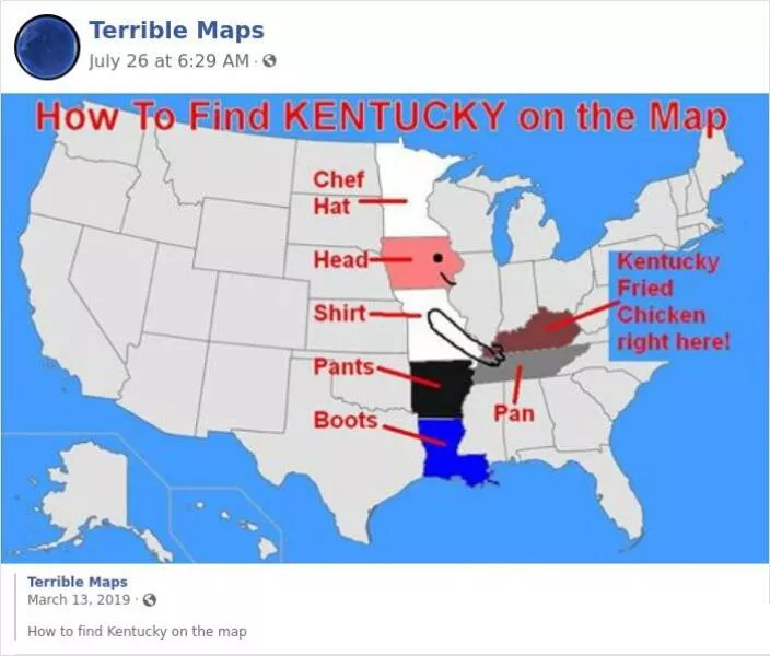 Hilariously inaccurate maps you wont find in textbooks - #7 