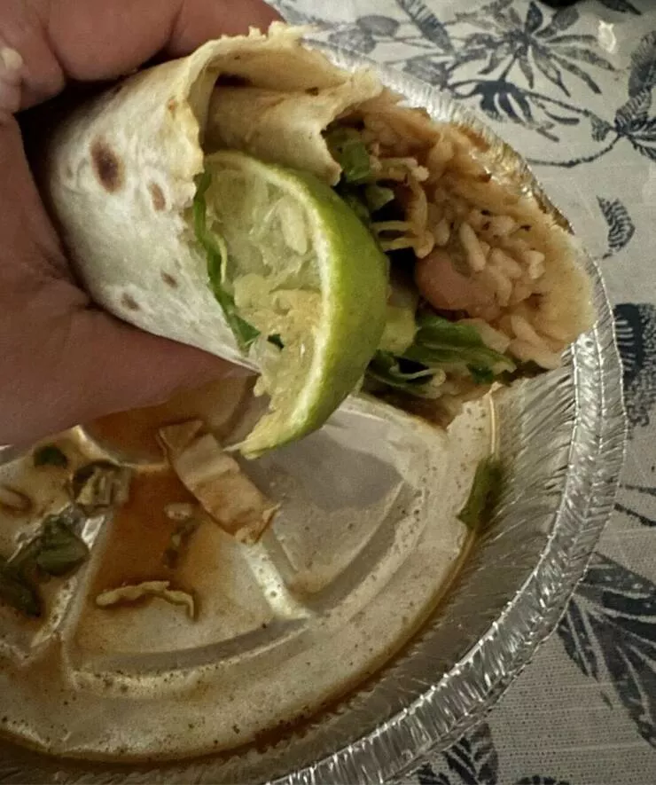 Intriguing photos that captivate your attention - #13 I asked for limes and they put them inside my burrito