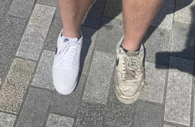 Intriguing photos that captivate your attention - #16 The difference between 18 months of daily wear and new