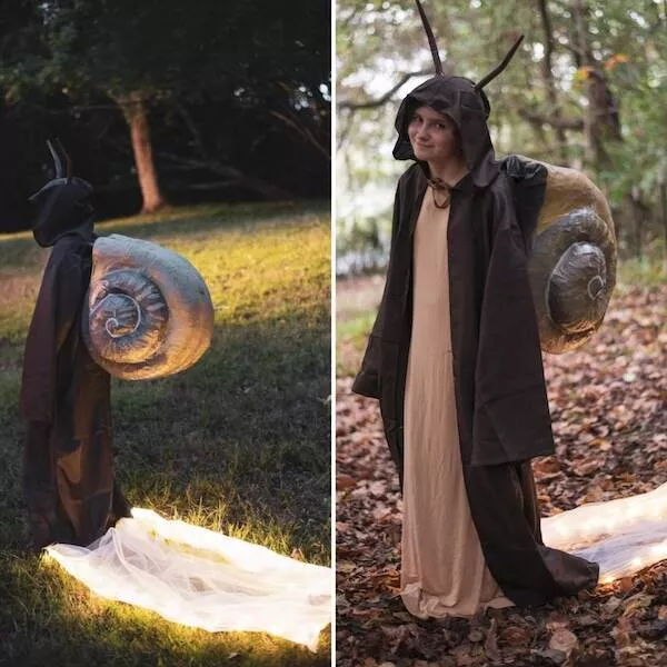 Finding beauty in lifes simple joys - #18 My daughter wanted to be a snail for Halloween, so her dad made her a costume.