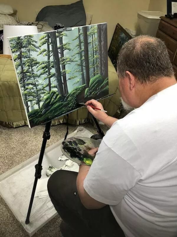 Finding beauty in lifes simple joys - #5 My dad hadn’t picked up a paintbrush in over 30 years. Now that he’s retired, he decided to start painting again.