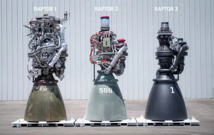 Instantanes insolites qui captiveront votre imagination - #19 L’évolution du moteur-fusée Raptor de SpaceX exposée.