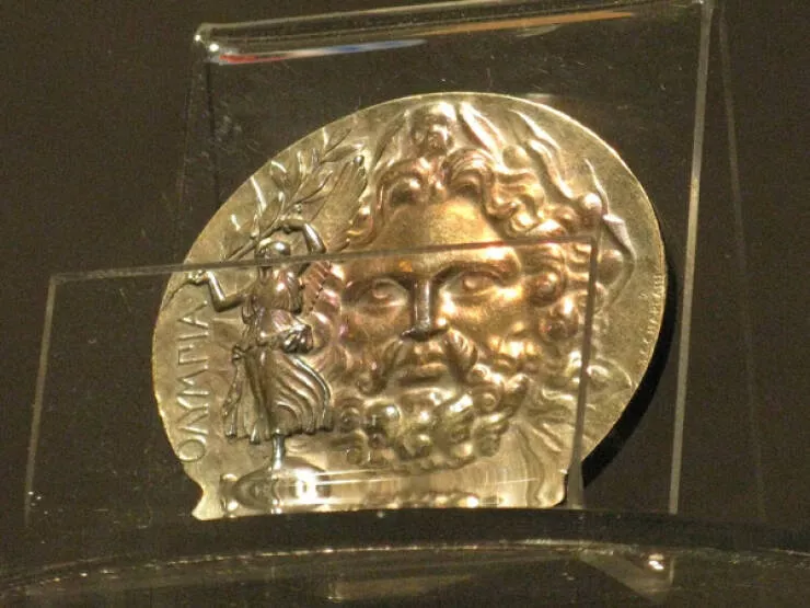 Unusual snapshots that will capture your imagination - #6 A gold medal from the inaugural modern Summer Olympics in 1896, housed at the Olympic Museum in Lausanne, Switzerland.