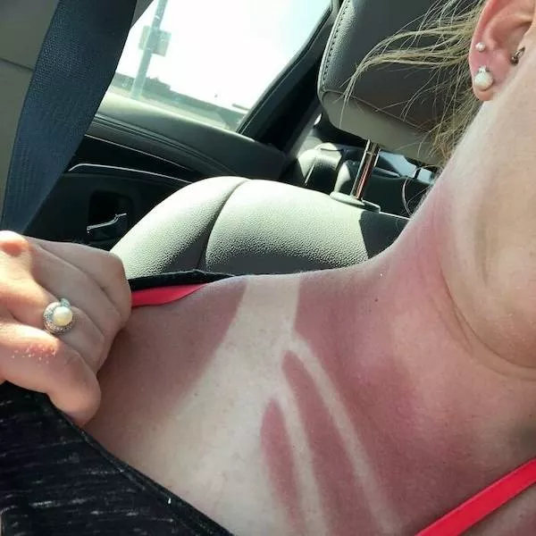 Sexy summer tan lines tease