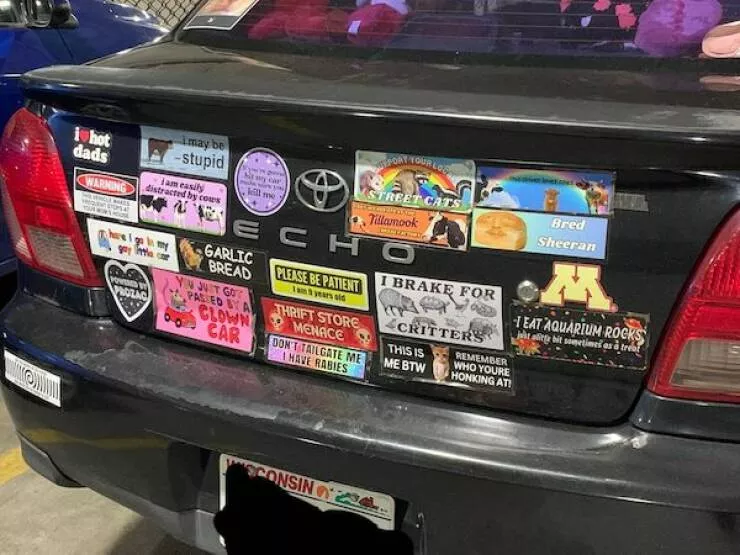 Side splitting bumper stickers that will make you smile