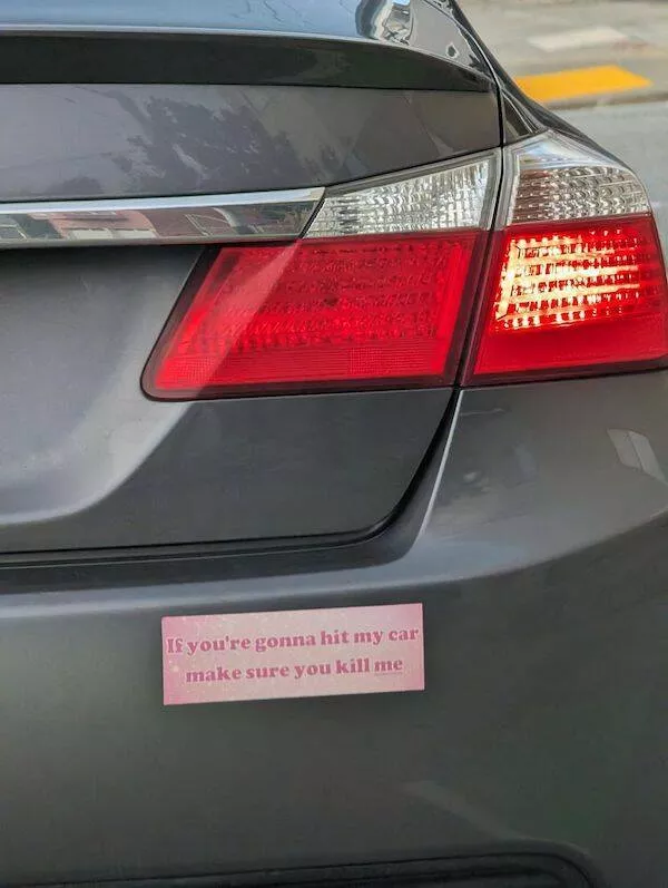 Stickers droles pour pare chocs qui vous feront sourire - #3 