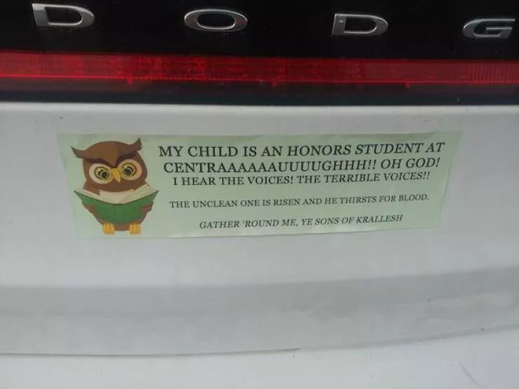Side splitting bumper stickers that will make you smile - #31 