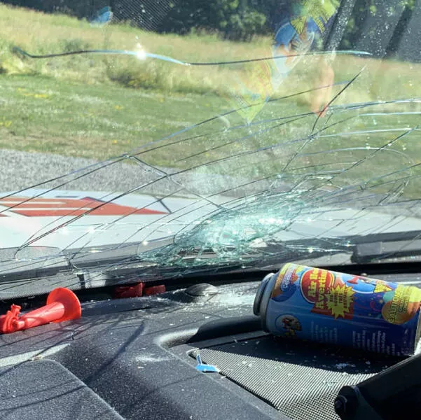 Capturing this summers extreme temperatures - #26 I forgot the dollar store air horn on the dashboard of my truck in the sun.