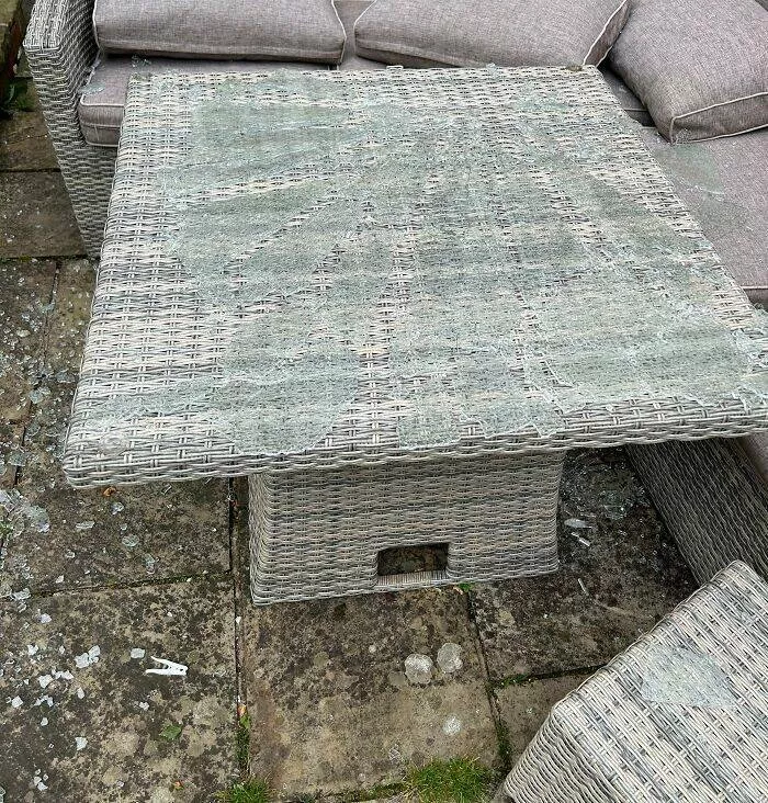 Capturing this summers extreme temperatures - #39 The glass on our outdoor furniture just spontaneously shattered in the heat.