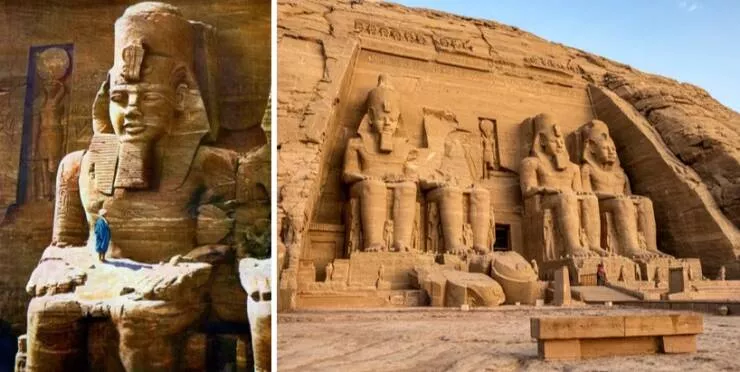 Amazing before and after photos of historic landmark transformations - #13 Abu Simbel in 1933