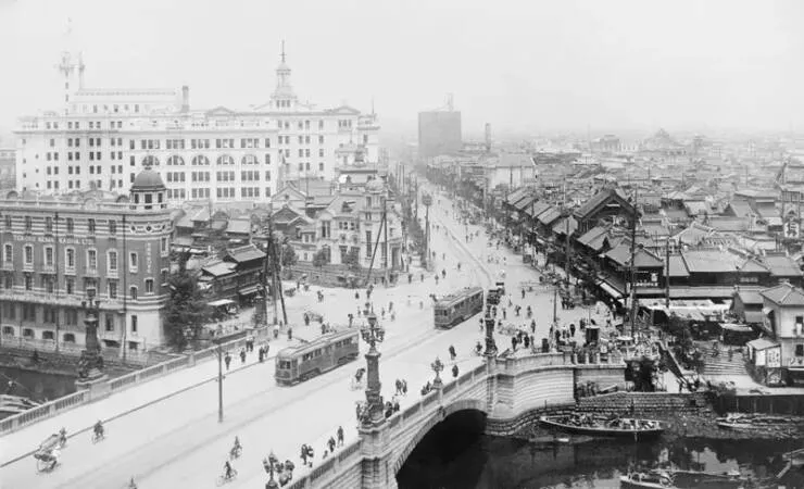 Etonnantes transformations de monuments historiques a travers le temps - #15 Tokyo dans les années 1920