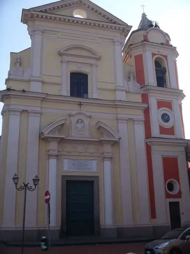 Amazing before and after photos of historic landmark transformations - #36 A Church in Boscotrecase, Naples Buried by Lava After Mt. Vesuvius