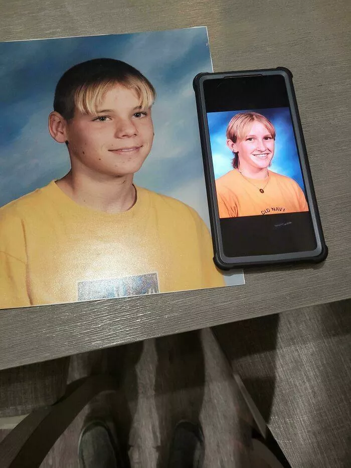 Cringeworthy yet hilarious vintage photos that will make you laugh - #9 Me in 1998 and My Wife in 2000