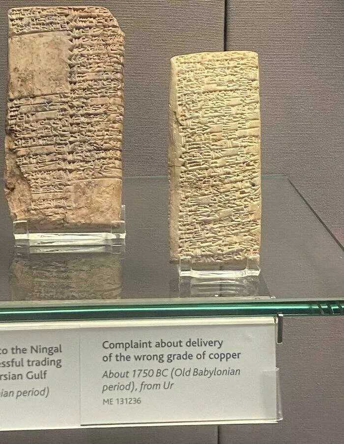 Musees pionniers qui ont revolutionne lexperience des visiteurs - #20 J'ai trouvé la célèbre plainte de vente en cuivre vieille de 3700 ans au British Museum