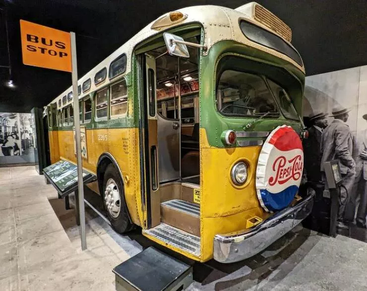 Trailblazing museums that redefined the visitor experience - #5 The actual bus where Rosa Parks refused to change seats, on display at the National Civil Rights Museum in Memphis, TN Trailblazing museums that redefined the visitor experience - #5 The actual bus where Rosa Parks refused to change seats, on display at the National Civil Rights Museum in Memphis, TN