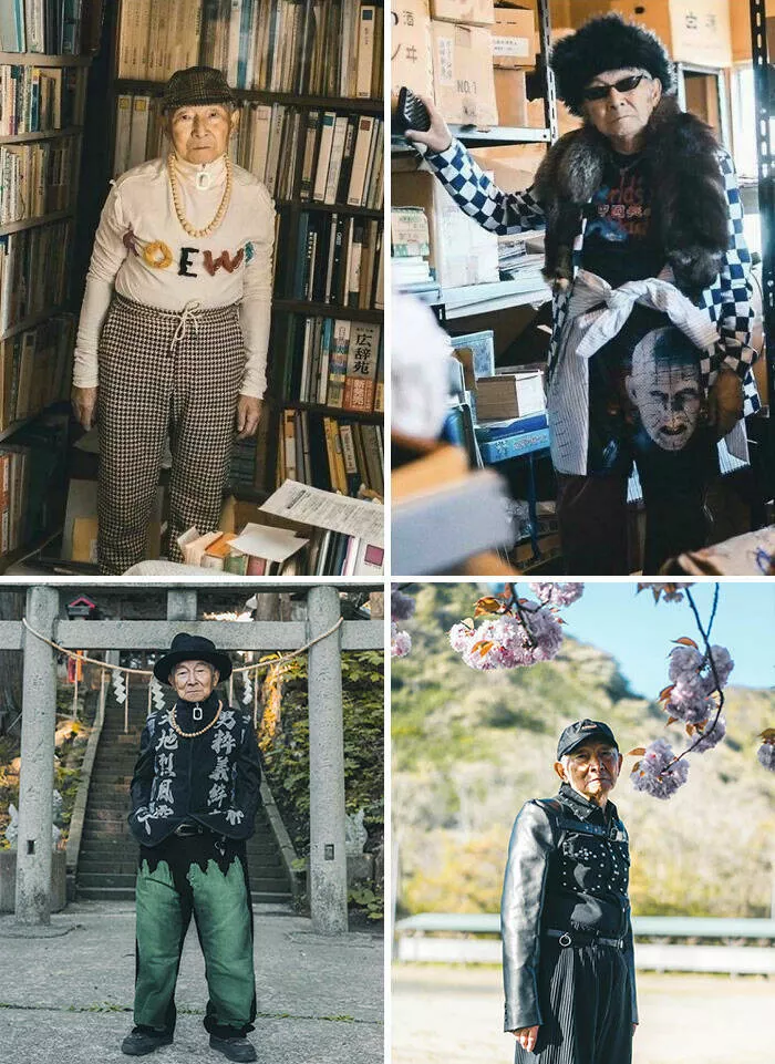 Moments touchants avec papy qui prouvent quils sont les meilleurs - #1 Ce grand-père japonais de 84 ans a laissé son petit-fils l'habiller, et maintenant il est mannequin sur Instagram
