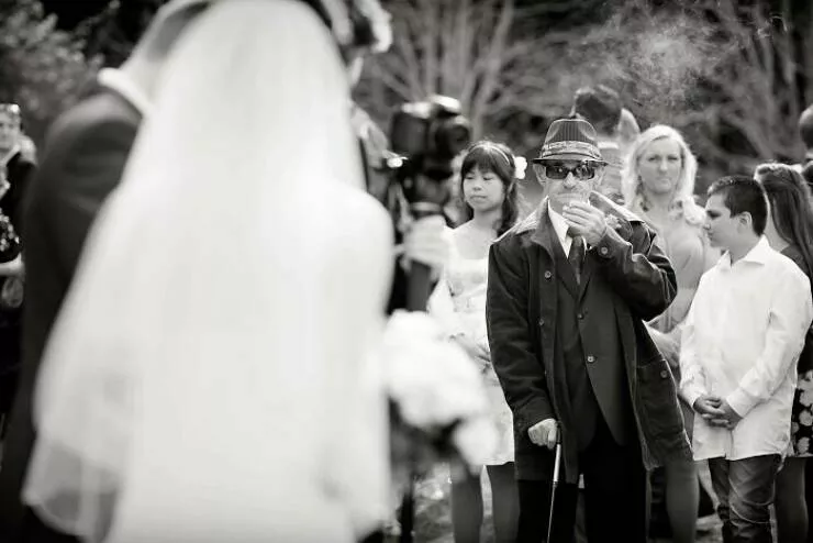 Heartwarming grandpa moments that show why theyre the best - #9 My grandfather at my wedding, looking pretty boss