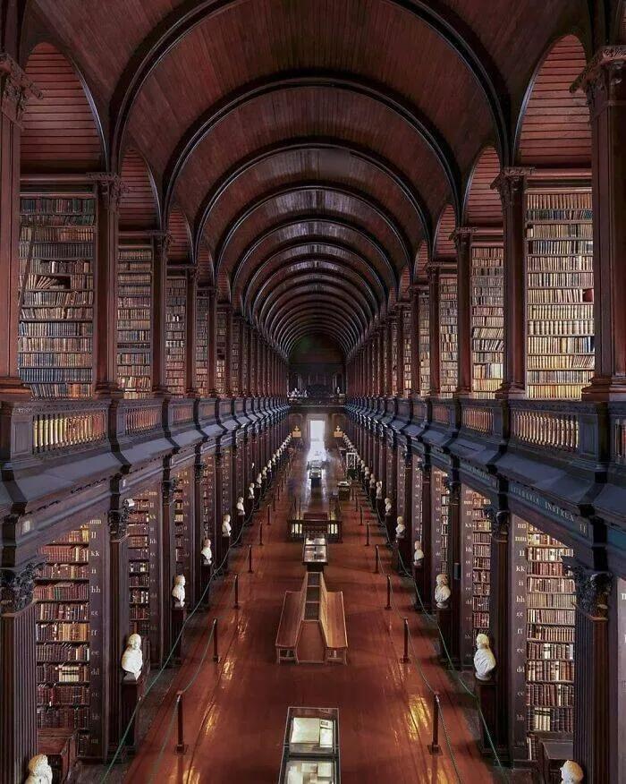 Timeless ancient wonders that continue to astonish - #16 The Long Room at Trinity College’s Old Library, built between 1712 and 1732, housing the collection's 200,000 oldest books Timeless ancient wonders that continue to astonish - #16 The Long Room at Trinity College’s Old Library, built between 1712 and 1732, housing the collection's 200,000 oldest books