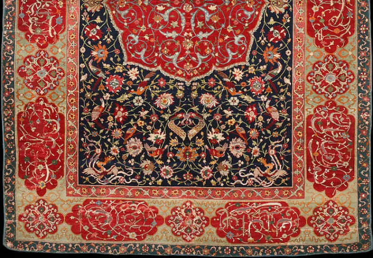 Timeless ancient wonders that continue to astonish - #8 An exquisite half of a Safavid-period Salting Carpet, circa 1600, crafted with wool, silk, and metal thread Timeless ancient wonders that continue to astonish - #8 An exquisite half of a Safavid-period Salting Carpet, circa 1600, crafted with wool, silk, and metal thread