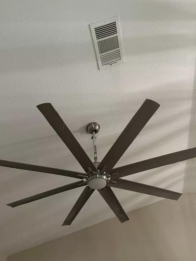 Intriguing photos that will ignite your curiosity - #22 My friend’s house uses a scooter to prop up their ceiling fan