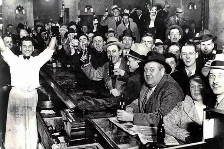 Unveiling hidden histories rare photos that tell untold stories - #10 The night prohibition ended, December 5th, 1933