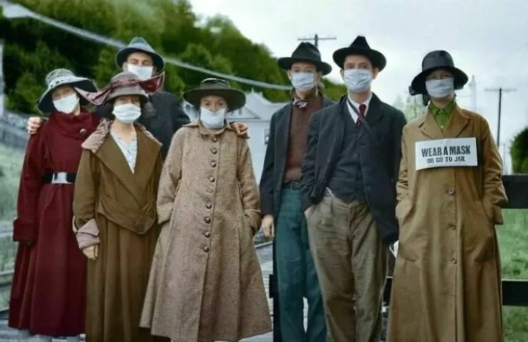 Unveiling hidden histories rare photos that tell untold stories - #16 During the Spanish Flu of 1918 in California