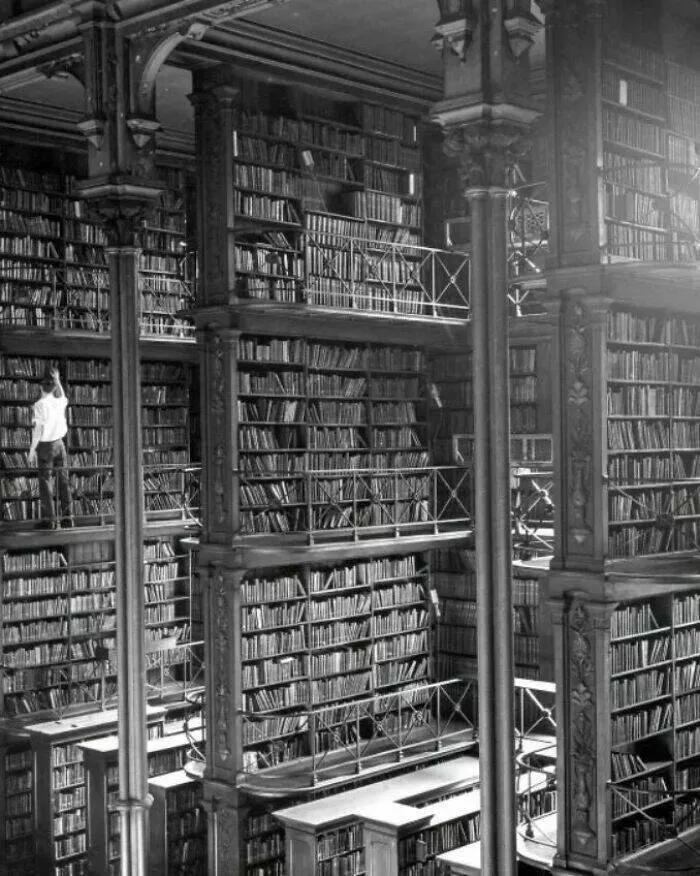 Unveiling hidden histories rare photos that tell untold stories - #8 The old Cincinnati library before its demolition, 1874-1955