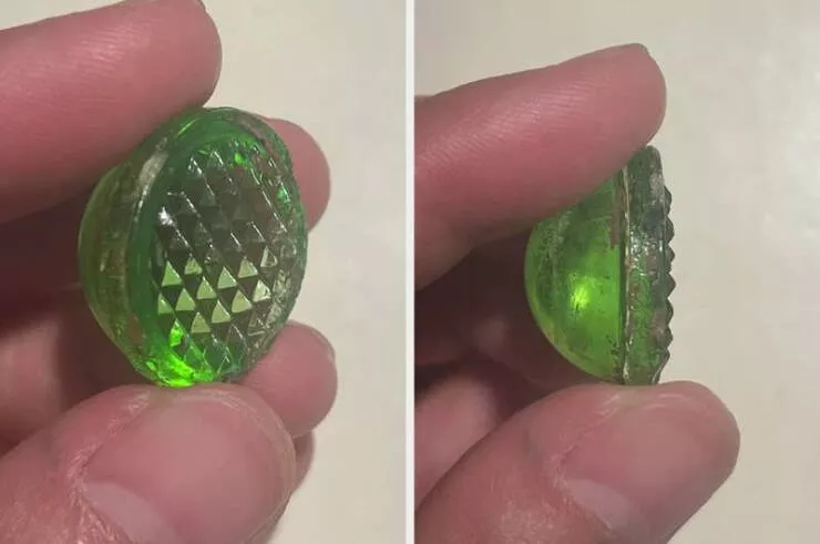 Strange objects solved by internet sleuths - #3 This glass dome with small spikes on one side: