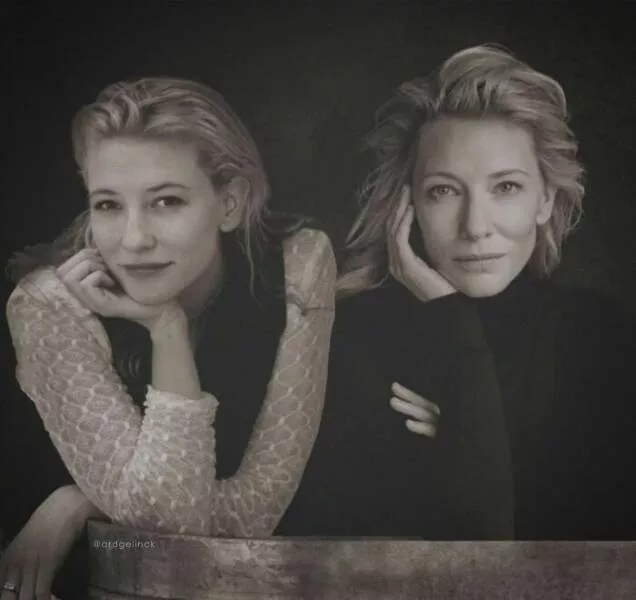 Rencontres etoilees les celebrites face a leur jeune moi - #22 Cate Blanchett Rencontres etoilees les celebrites face a leur jeune moi - #22 Cate Blanchett