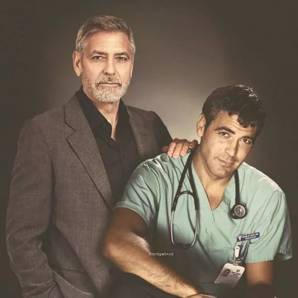 Starstruck encounters celebrities face their younger selves - #24 George Clooney Starstruck encounters celebrities face their younger selves - #24 George Clooney