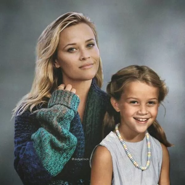 Rencontres etoilees les celebrites face a leur jeune moi - #31 Reese Witherspoon Rencontres etoilees les celebrites face a leur jeune moi - #31 Reese Witherspoon