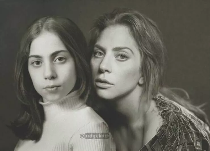 Rencontres etoilees les celebrites face a leur jeune moi - #37 Lady Gaga Rencontres etoilees les celebrites face a leur jeune moi - #37 Lady Gaga