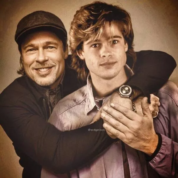 Starstruck encounters celebrities face their younger selves - #43 Brad Pitt