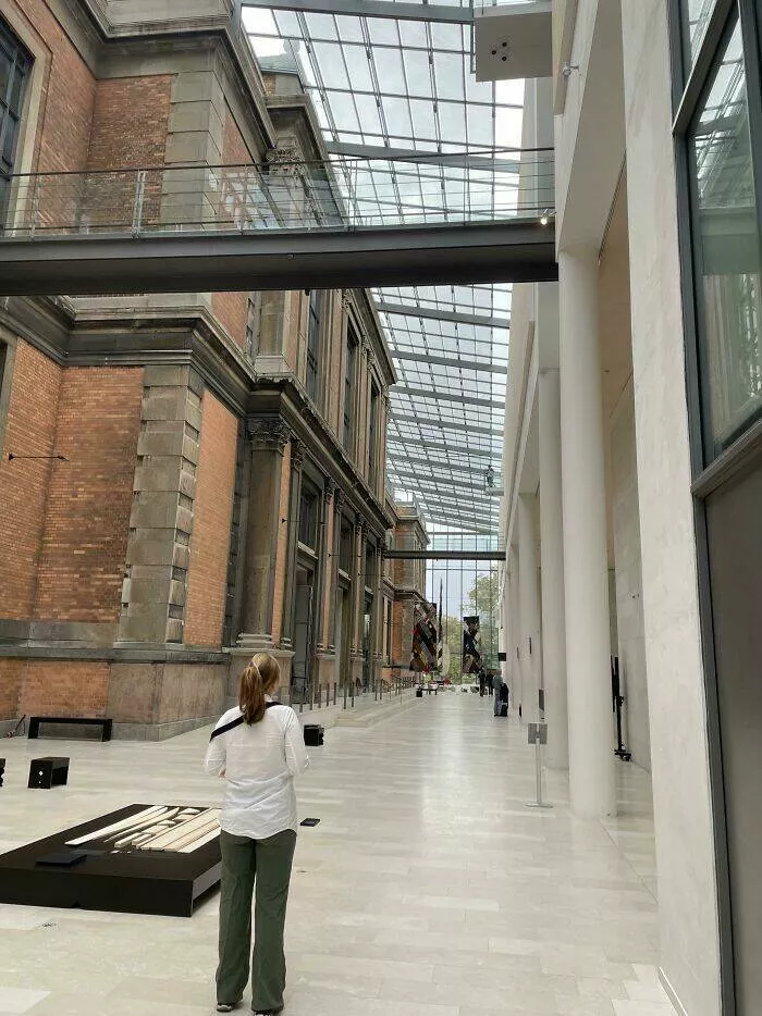 Unusual and bizarre buildings from around the globe - #22 Half Of The National Gallery Of Denmark Is Grafted On To The Original 1889 Building. All Of This Is Indoors