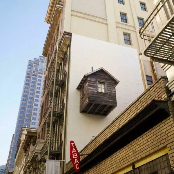 Unusual and bizarre buildings from around the globe - #31 Parasitic Architecture By Artist Mark Reigelman And Architect Jenny Chapman, In San Francisco. I Love It