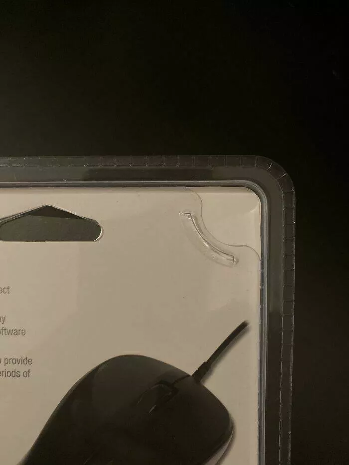 Flawless design moments that went viral - #11 Easy-Open Mouse Package - A simple easy-open tab on this computer mouse package was a welcome surprise after a long day of moving into a new apartment. Flawless design moments that went viral - #11 Easy-Open Mouse Package - A simple easy-open tab on this computer mouse package was a welcome surprise after a long day of moving into a new apartment.