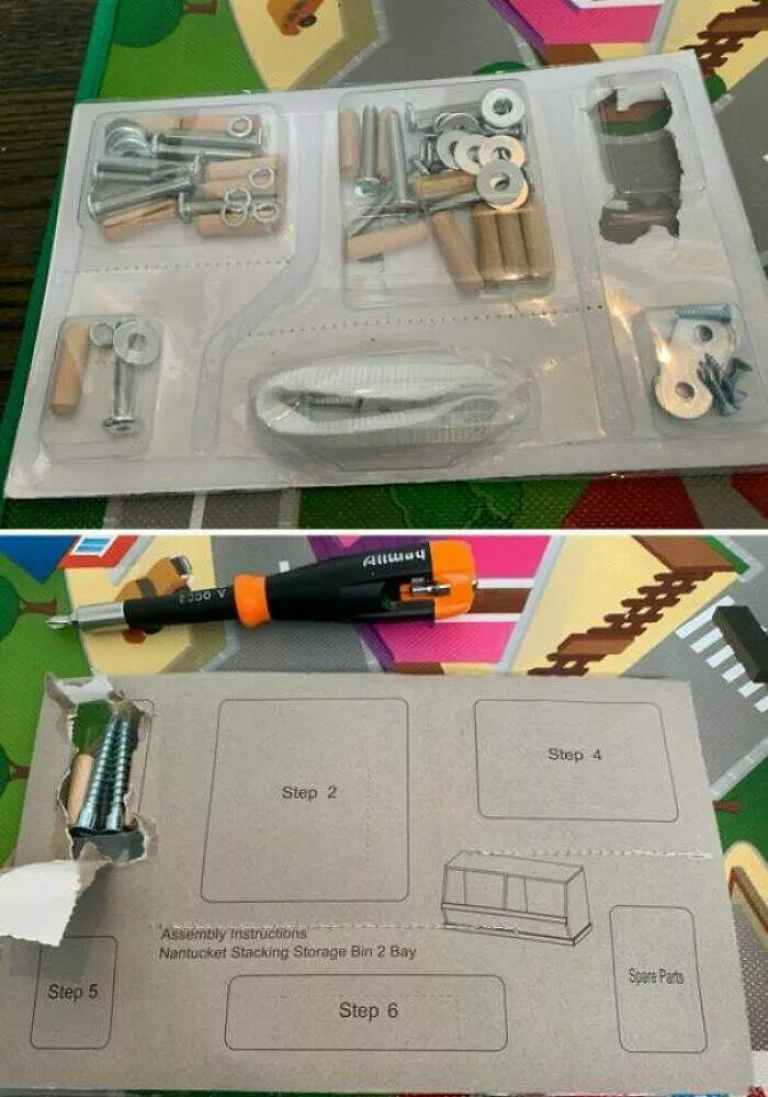Flawless design moments that went viral - #3 Step-Sorted Furniture Hardware - This furniture hardware is sorted by step rather than by type. Flawless design moments that went viral - #3 Step-Sorted Furniture Hardware - This furniture hardware is sorted by step rather than by type.