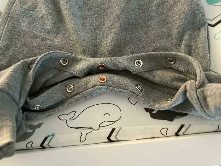 Flawless design moments that went viral - #4 Onesie Button for Alignment - My son’s onesie has a different color button in the middle to make it easier to line them up properly. Flawless design moments that went viral - #4 Onesie Button for Alignment - My son’s onesie has a different color button in the middle to make it easier to line them up properly.