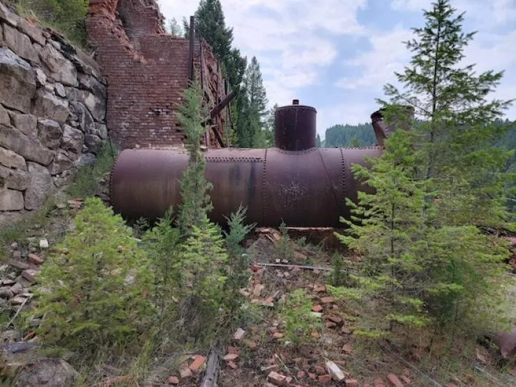 Enigmatic and eerie discoveries from the depths of the forest - #8 What's left of a 100-stamp mill that began processing silver ore in 1885