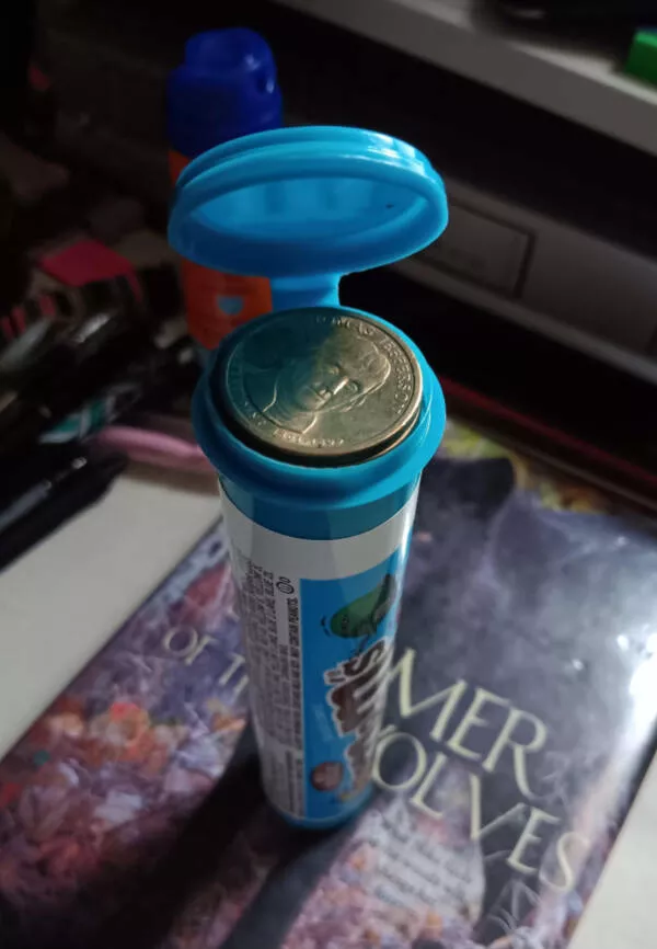 Extraordinary and stunning photos you wont want to miss - #13 I can comfortably fit 69 dollar coins into a mini M&M's tube