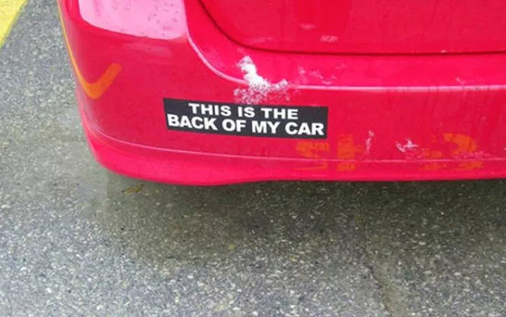 Side splitting bumper stickers that will brighten your day - #52 