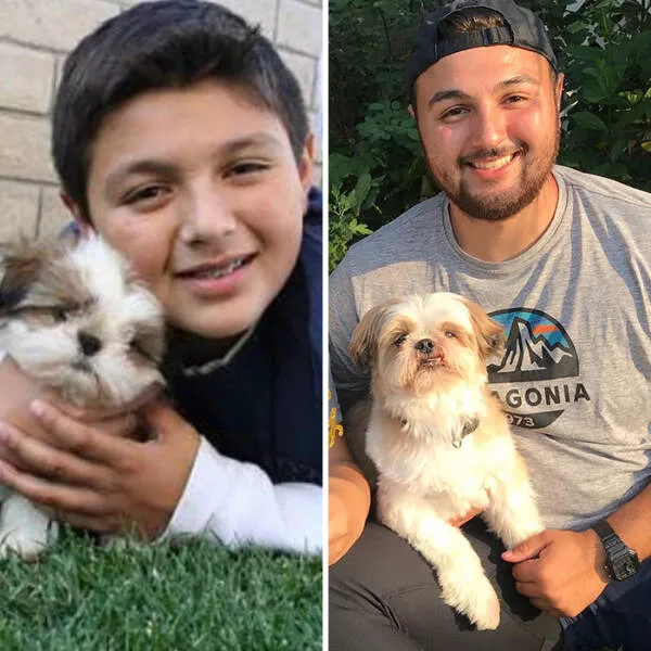 Adorable photos of pets growing up alongside their humans - #4 Wiggles and I, 13+ years together