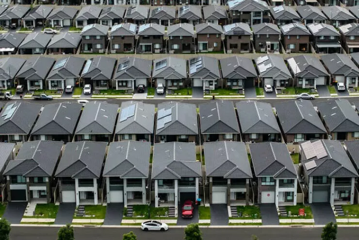Stunningly real dystopian urban landscapes - #2 Sydney’s The Ponds: Overcrowded suburb, like sardines in a can