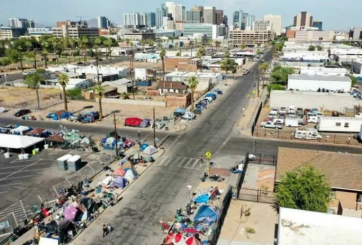 Stunningly real dystopian urban landscapes - #46 Phoenix, Arizona (2022): Contemporary view