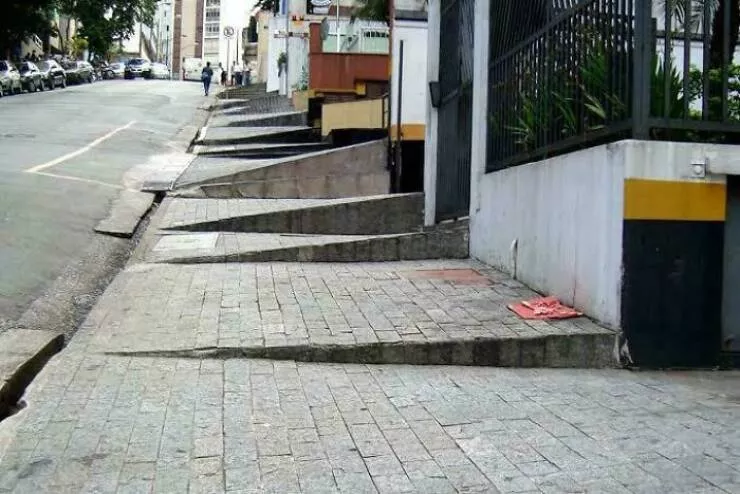 Stunningly real dystopian urban landscapes - #48 Typical Brazilian Sidewalk: Urban design
