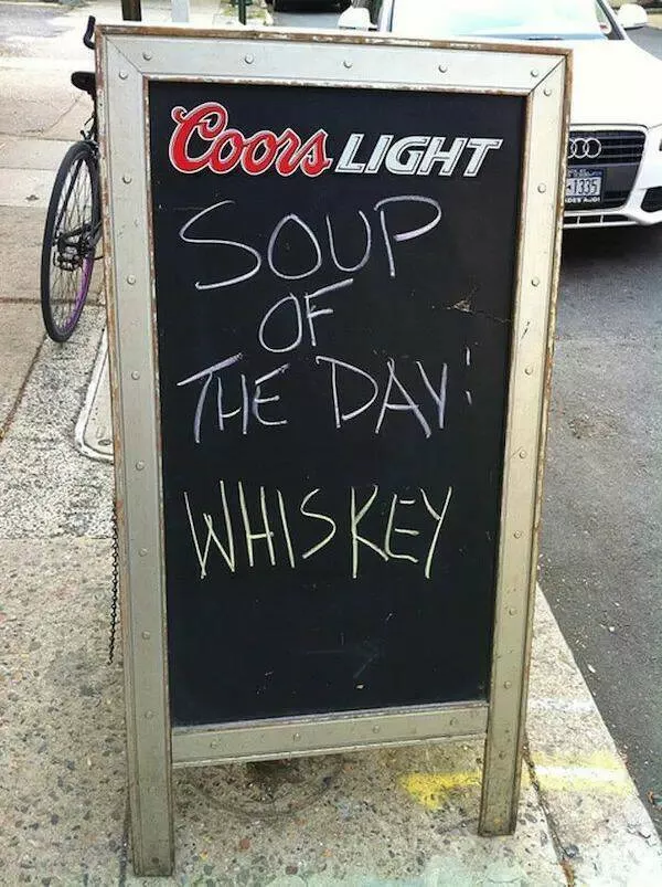 Side splitting bar chalkboard signs that you cant miss - #13 