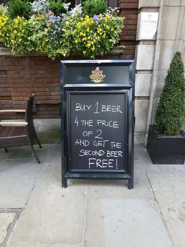 Side splitting bar chalkboard signs that you cant miss - #19 