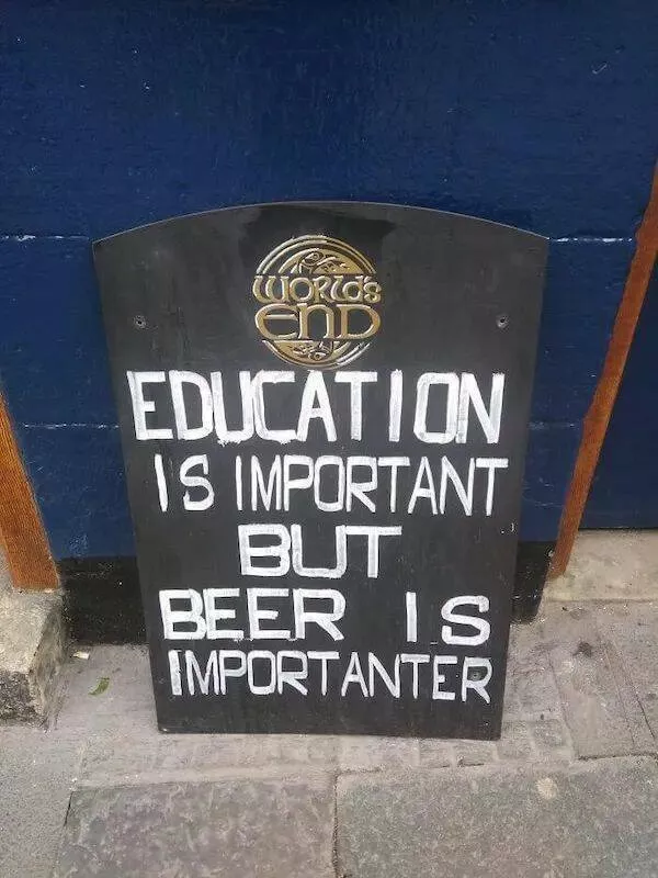 Side splitting bar chalkboard signs that you cant miss - #20 